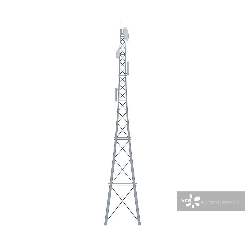 无线电塔台卡通图标图片素材