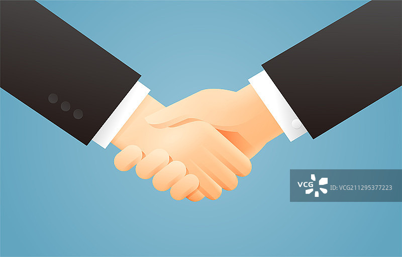握手合作矢量插画图片素材
