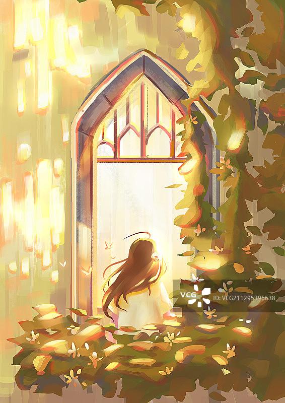 窗外的景色图片素材