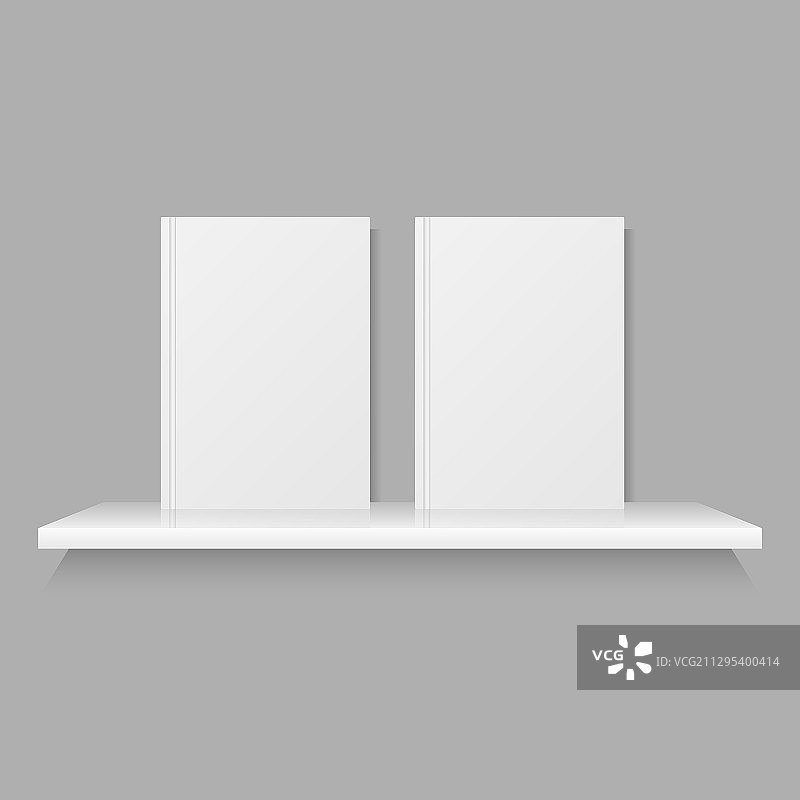 书架上的书籍样机图片素材