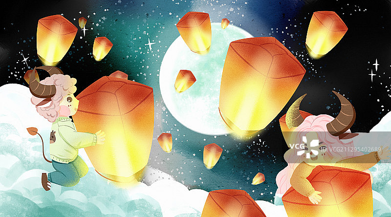 2021五月牛年牛精灵伙伴图片素材