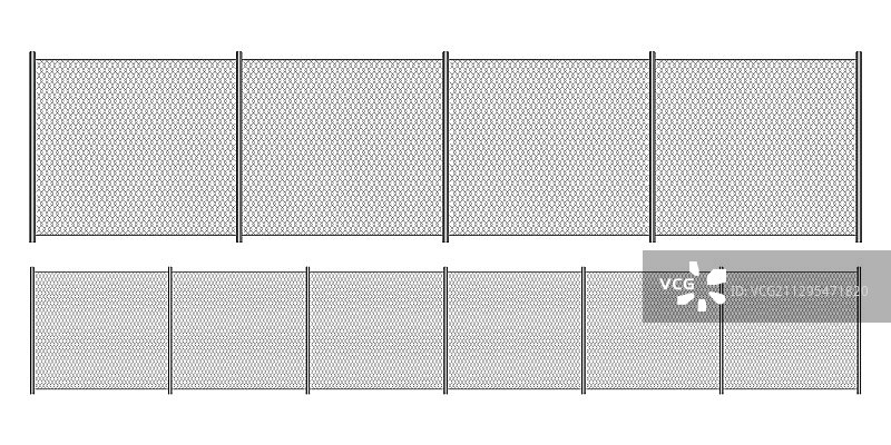 金属丝网围栏图片素材