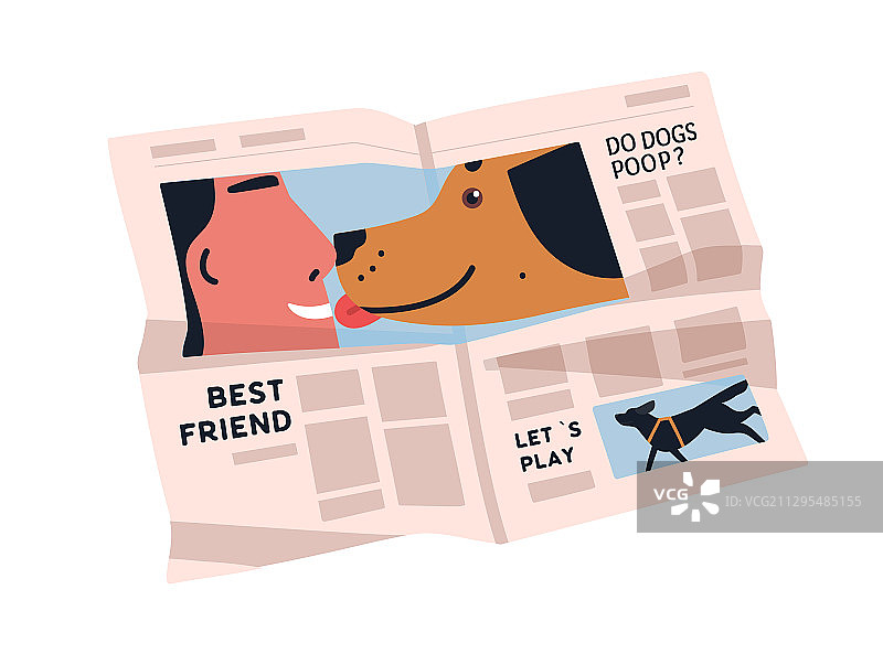 白色背景上褶皱的报纸图片素材