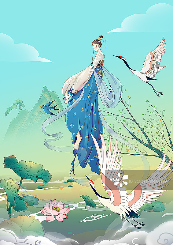 飞天仙女图片素材