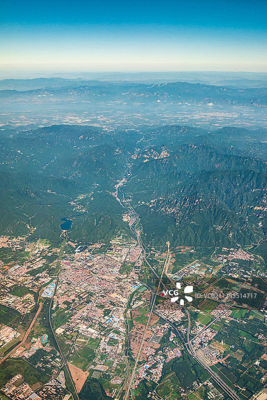 北京居庸关-八达岭航拍图片素材