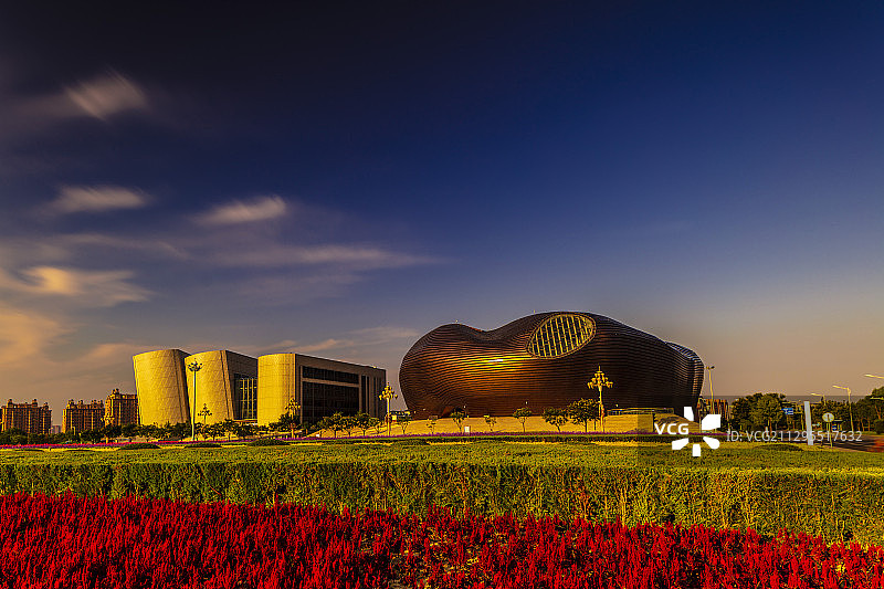 鄂尔多斯康巴什新区街景。图片素材