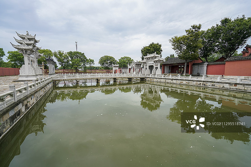 浙江 海宁 盐官古镇 孔庙图片素材