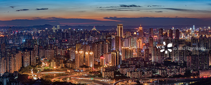 重庆南岸区夜景全景图图片素材