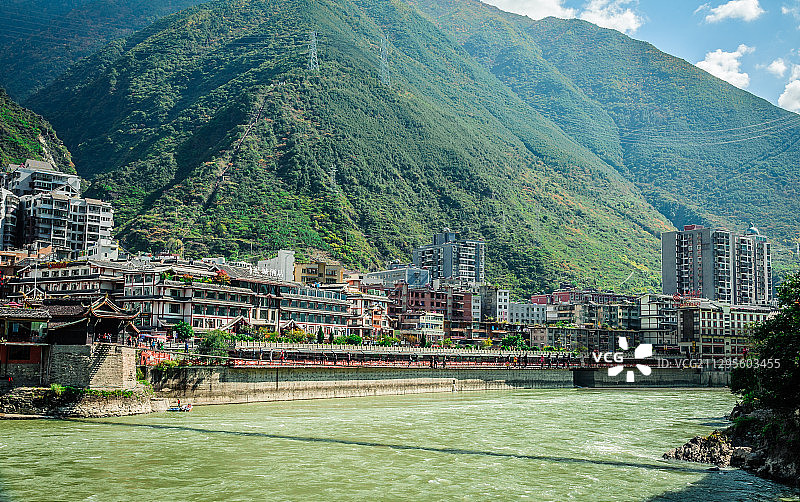 大渡河上泸定桥图片素材