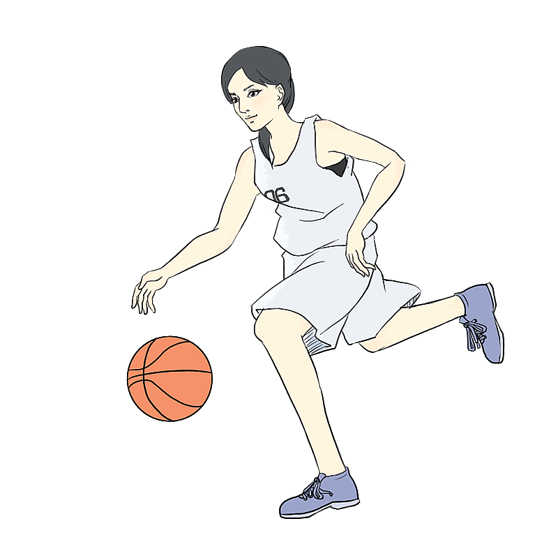 篮球女孩图片素材