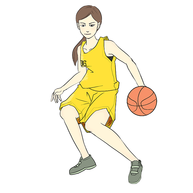 篮球女孩图片素材