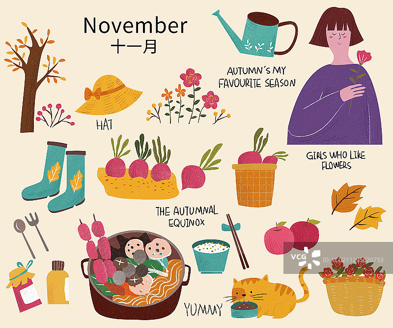 十一月图片素材
