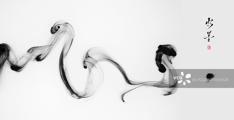 抽象水墨扩散流动纹理效果素材图片素材