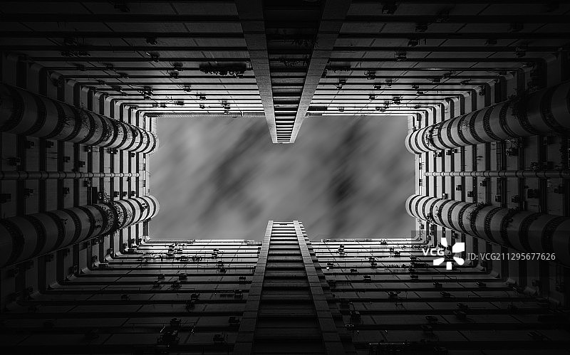 黑白楼图片素材