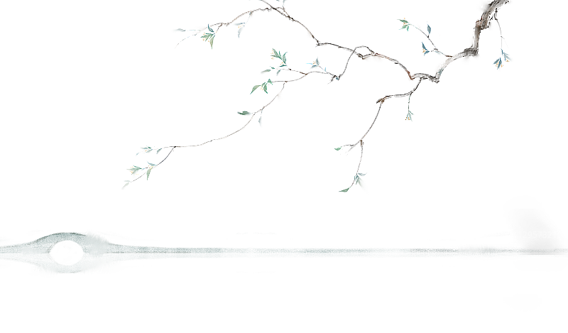 中国风古风水墨背景素材插画插图 西湖断桥图片素材