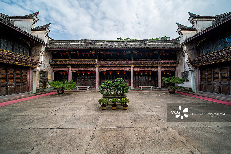 7月宁波天一阁博物馆，中国最大私人藏书楼图片素材