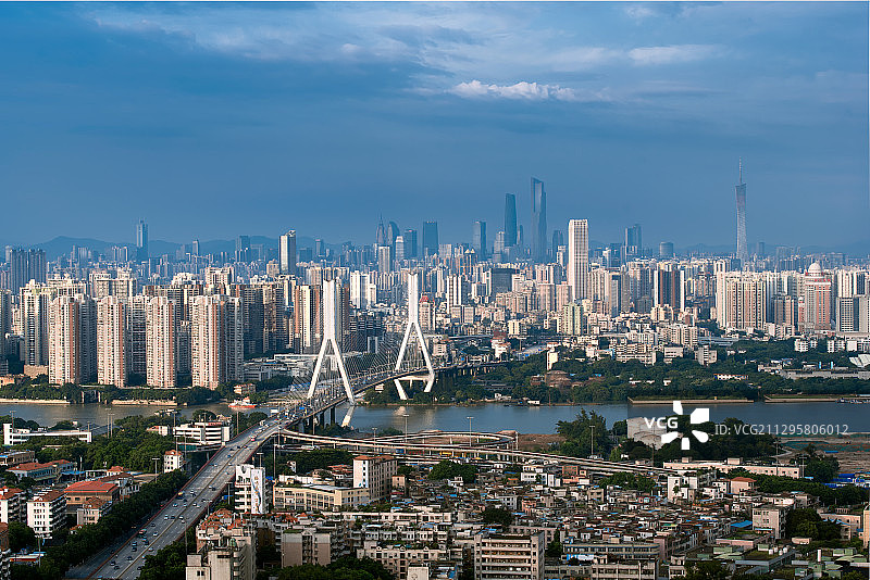 CBD与城中村图片素材