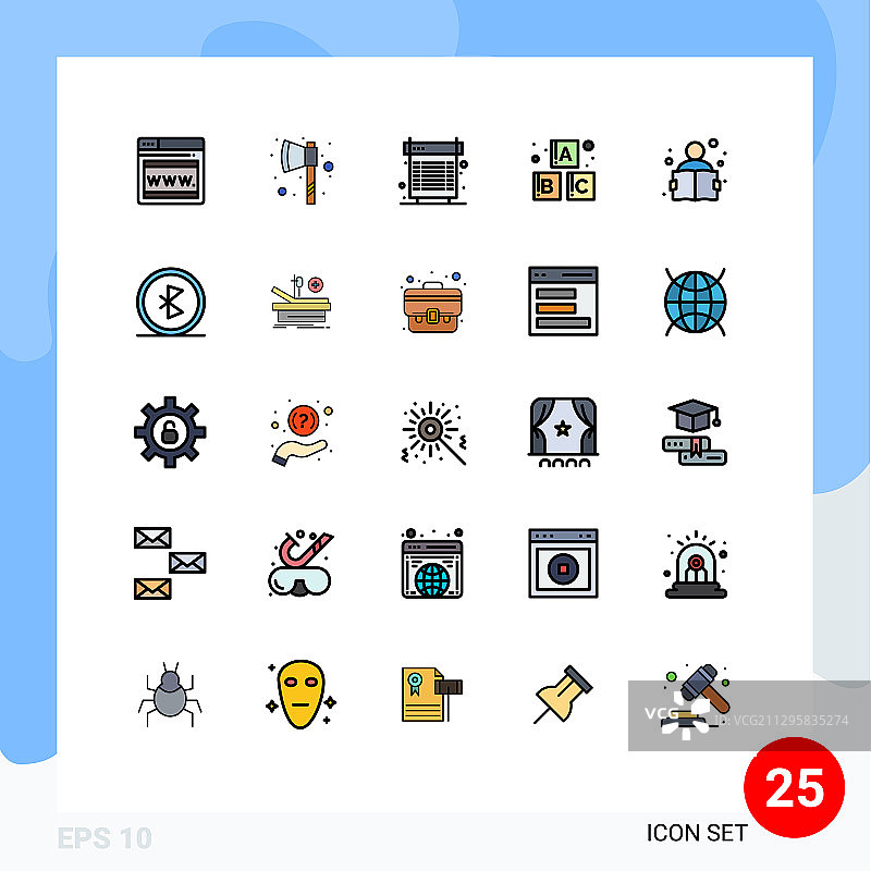 25组填线平色标志和图片素材