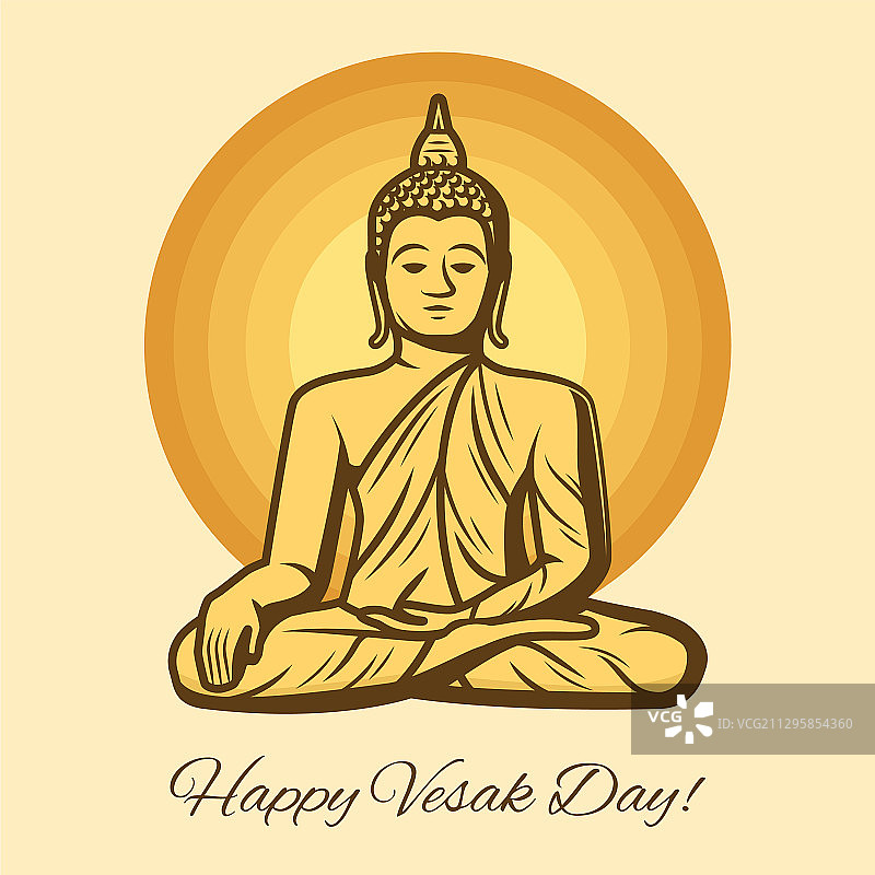 卫塞节佛像佛教节日图片素材
