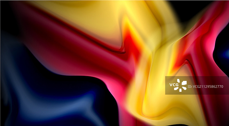 液体颜色在黑色背景上的液体梯度图片素材