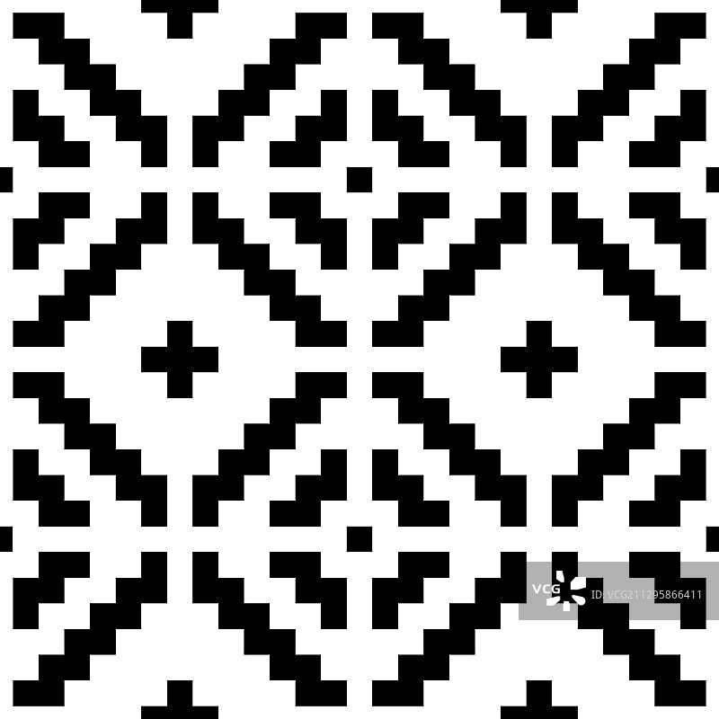 美洲原住民风格无缝图案图片素材