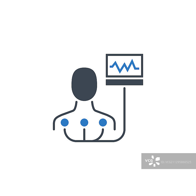 心电图相关标志符号图标图片素材