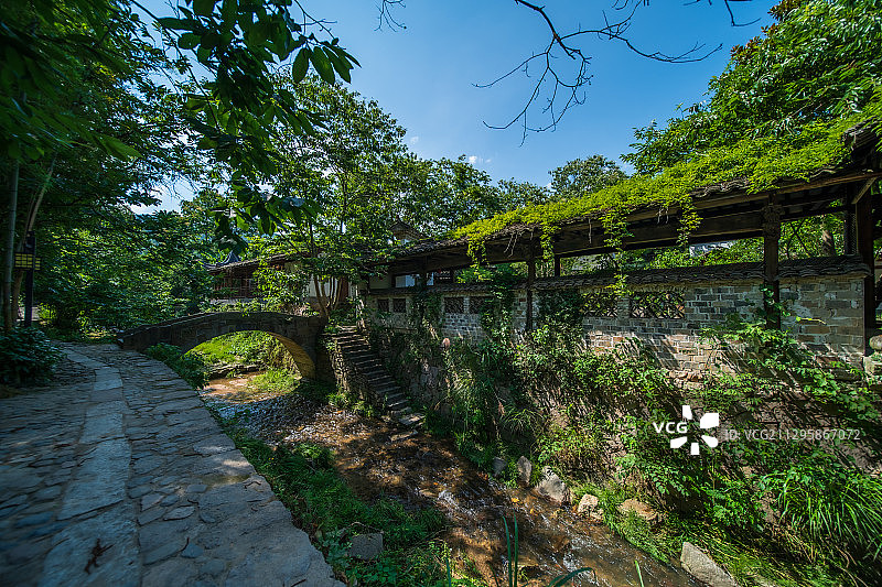 安徽省宣城市泾县查济古镇，4A级明清古镇景区图片素材