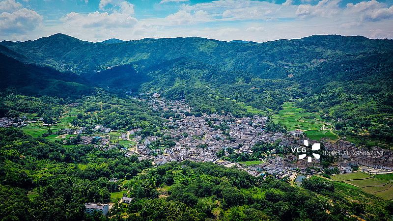 安徽省宣城市泾县查济古镇，4A级明清古镇景区图片素材