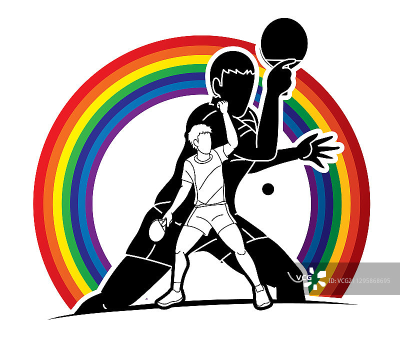 乒乓球运动员图片素材