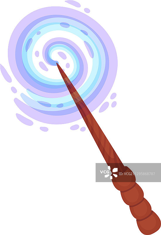 带有闪亮光芒的魔法仙女棒图片素材