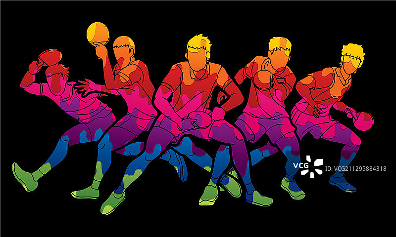 乒乓球运动员图片素材