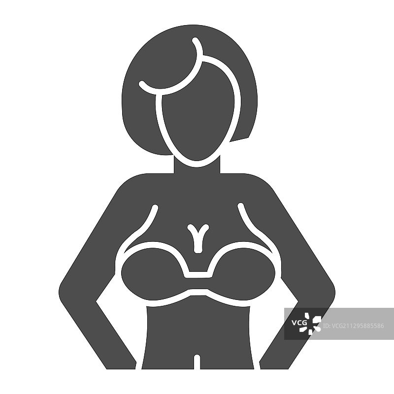 大胸女人实体图标女性形象图片素材