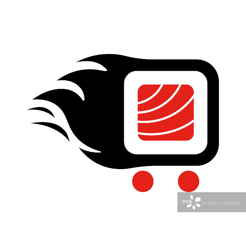 寿司外卖Logo模板图片素材