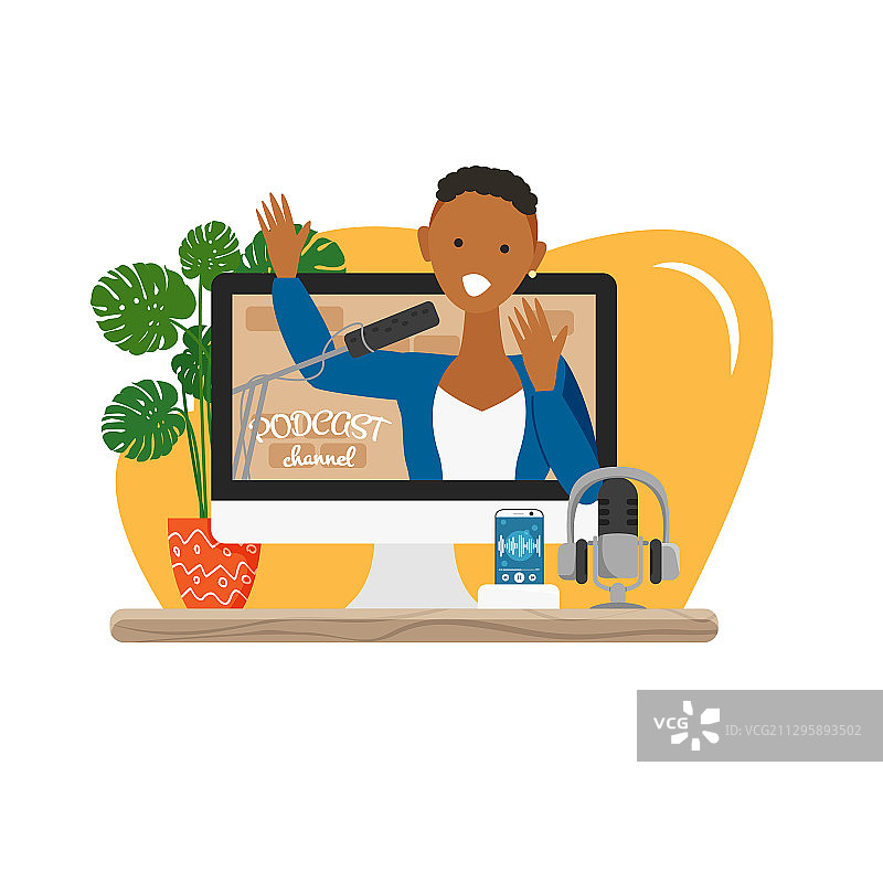 视频播客频道图片素材