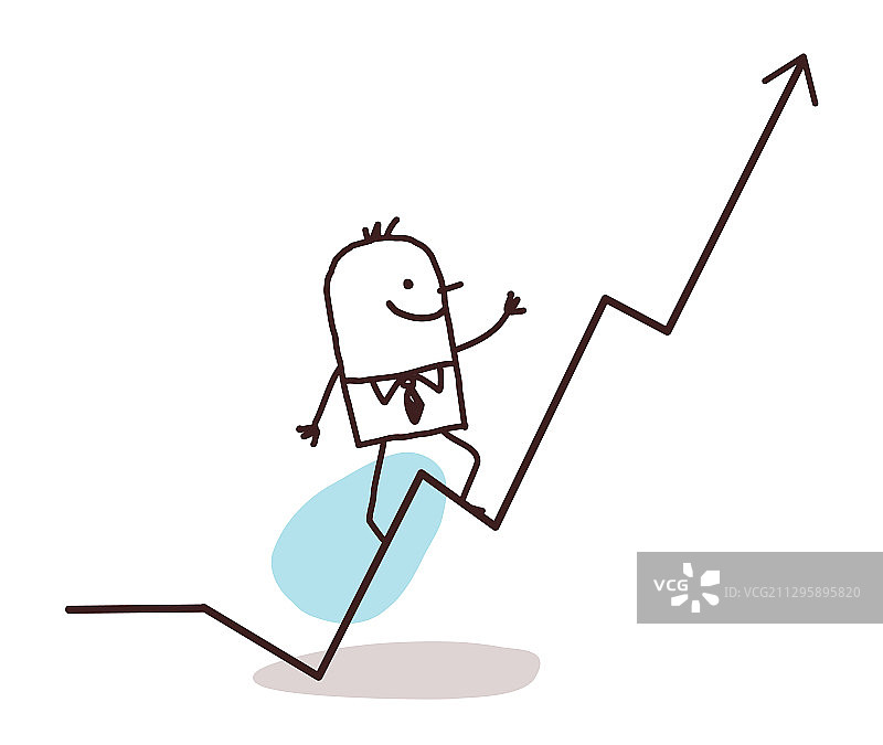 商人和队列图片素材