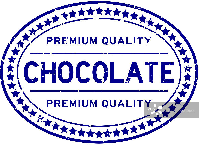 优质巧克力椭圆形橡胶印章图片素材