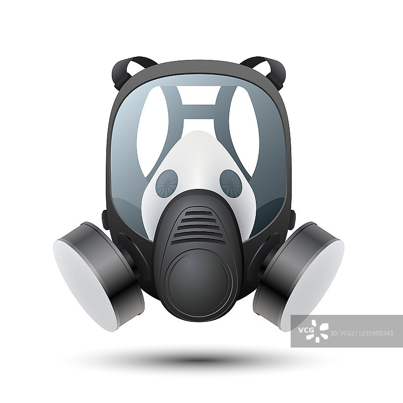 白色背景上的呼吸器图片素材