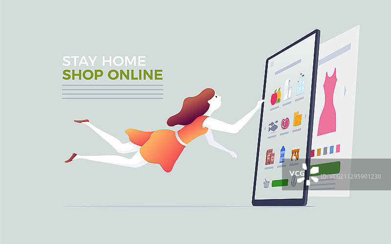 在线购物概念图片素材