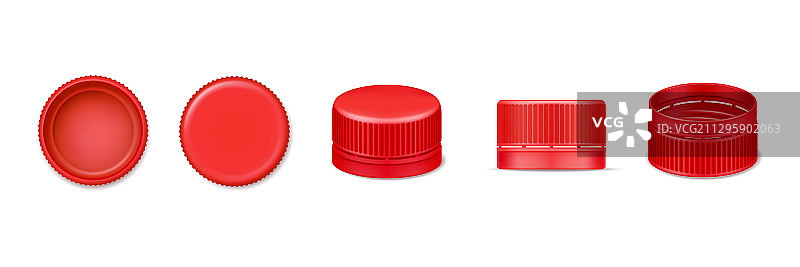3D瓶盖真实盖子隔离套装图片素材