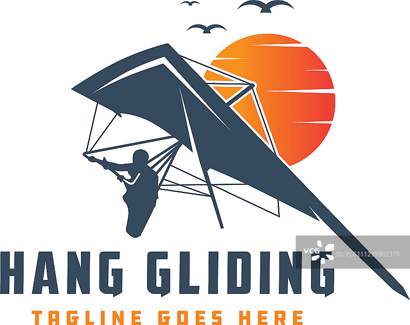 滑翔飞行运动标志图片素材