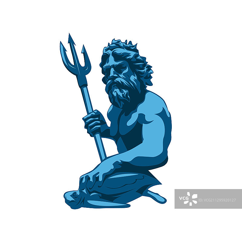 弗吉尼亚海滩海王星雕像图片素材