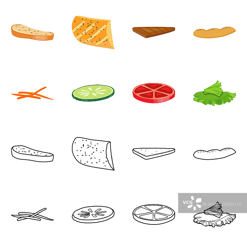 早餐和美味标志设计图片素材