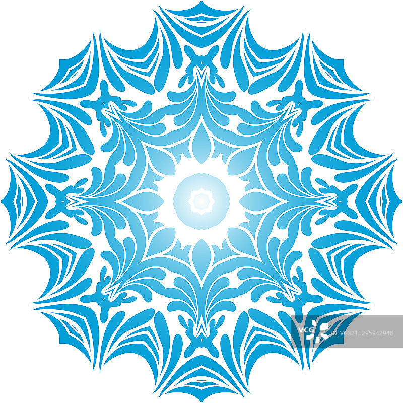 圆形雪花图片素材