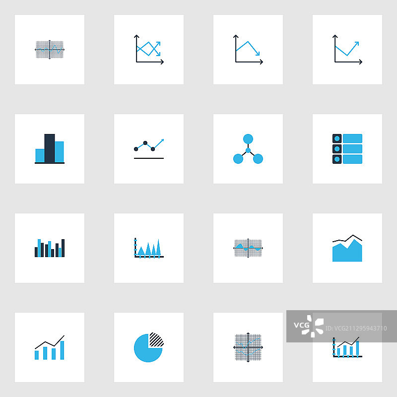 图表和统计数据图标素材图片素材