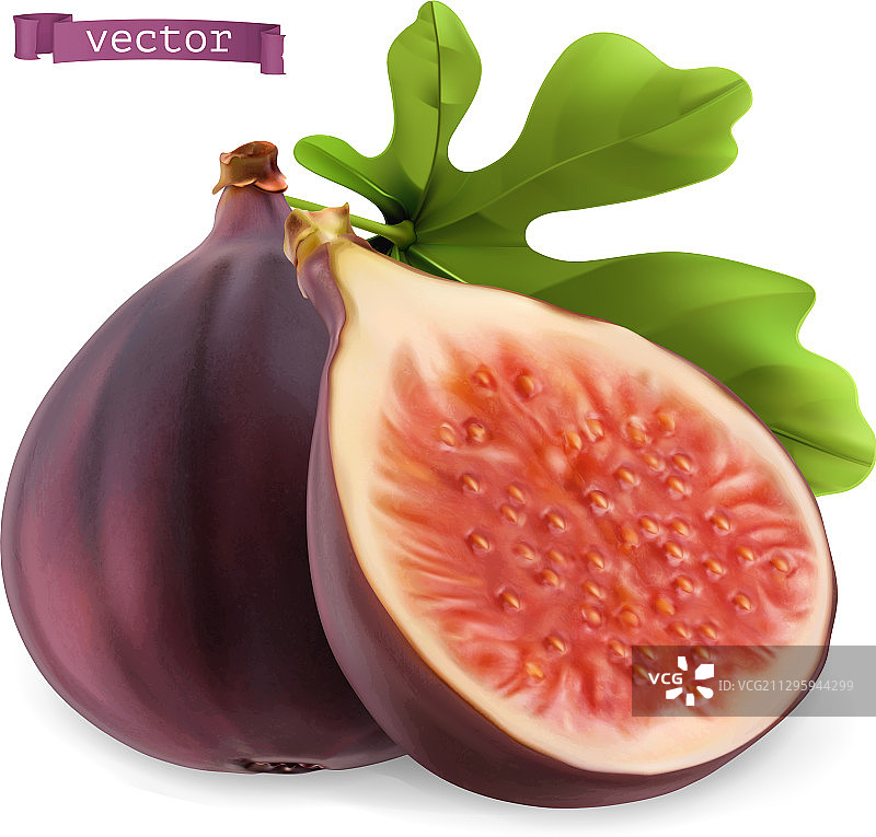 3D拟真无花果图标图片素材