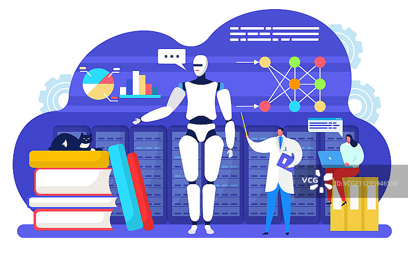 人工智能机器学习图片素材