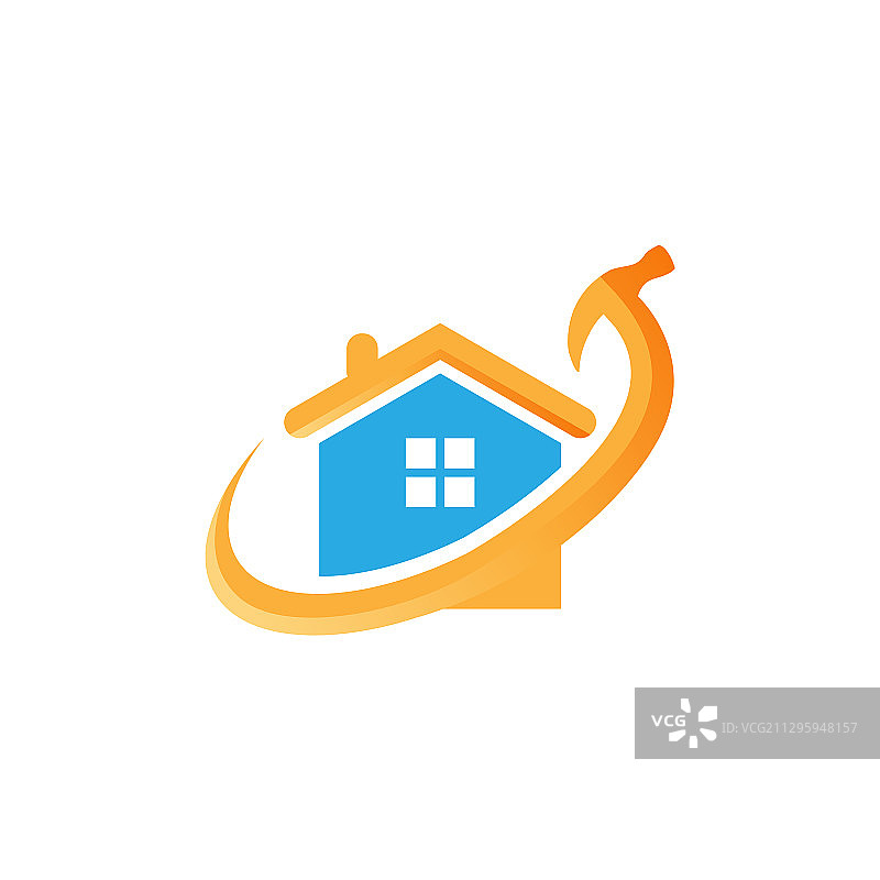 房屋维修logo设计图图片素材