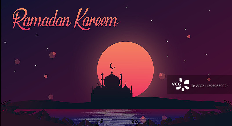 斋月和开斋节背景图片素材