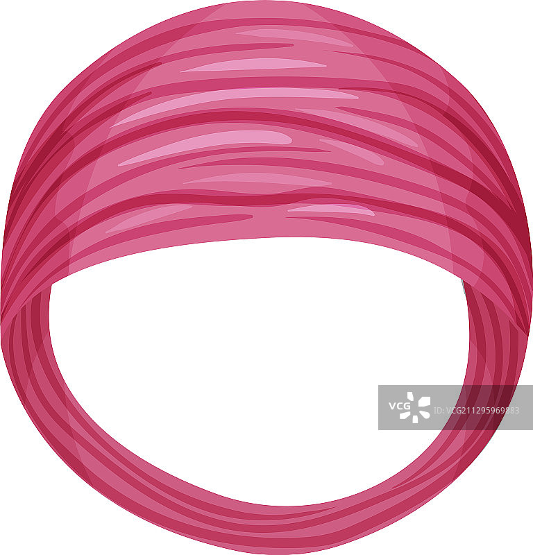 白色背景上带铆钉的纺织头带图片素材