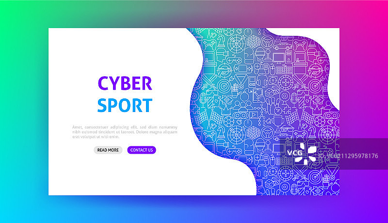 网络竞技着陆页图片素材